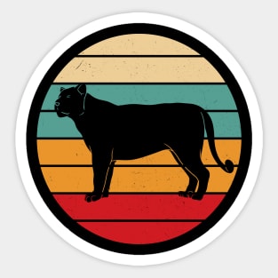 Lion Big Cat Retro Sunset Vintage African Animal Sticker